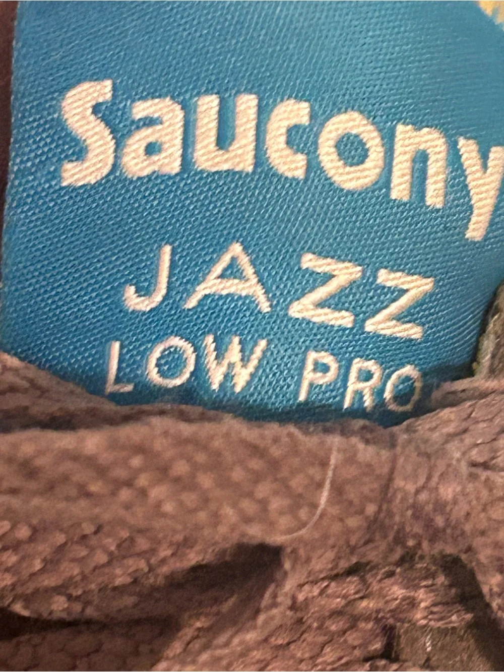 Saucony Jazz Low Pro Brown Blue Yellow Running Shoes Sneakers Womens Size 9.5